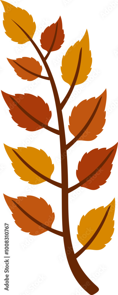 Naklejka premium Autumn Maple Leaf