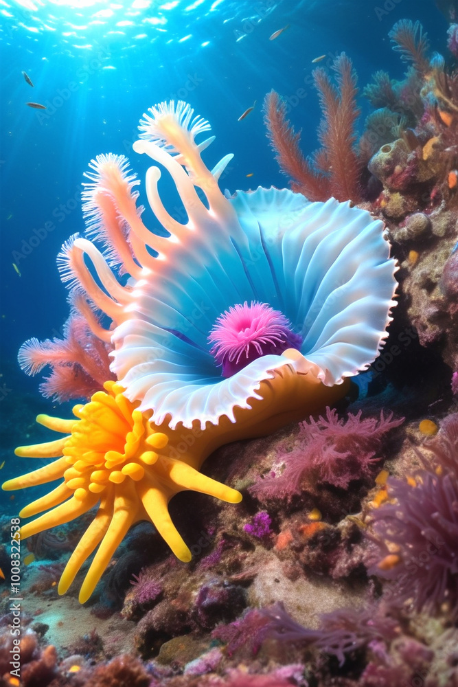 coral reef in the sea coral reef in the sea