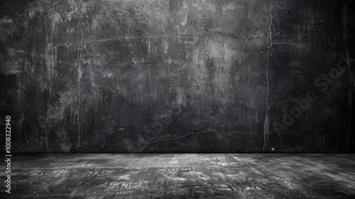 Dark Grunge Wall Background for Textures and Designs