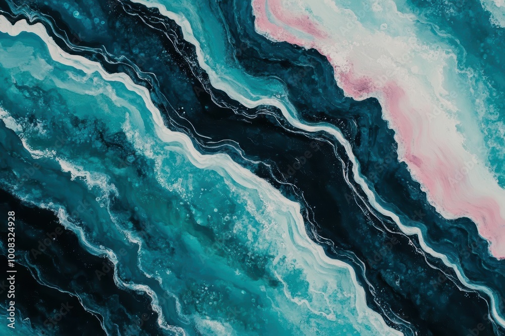 Abstract marble texture in turquoise pink tones Abstract marble texture in turquoise pink tones