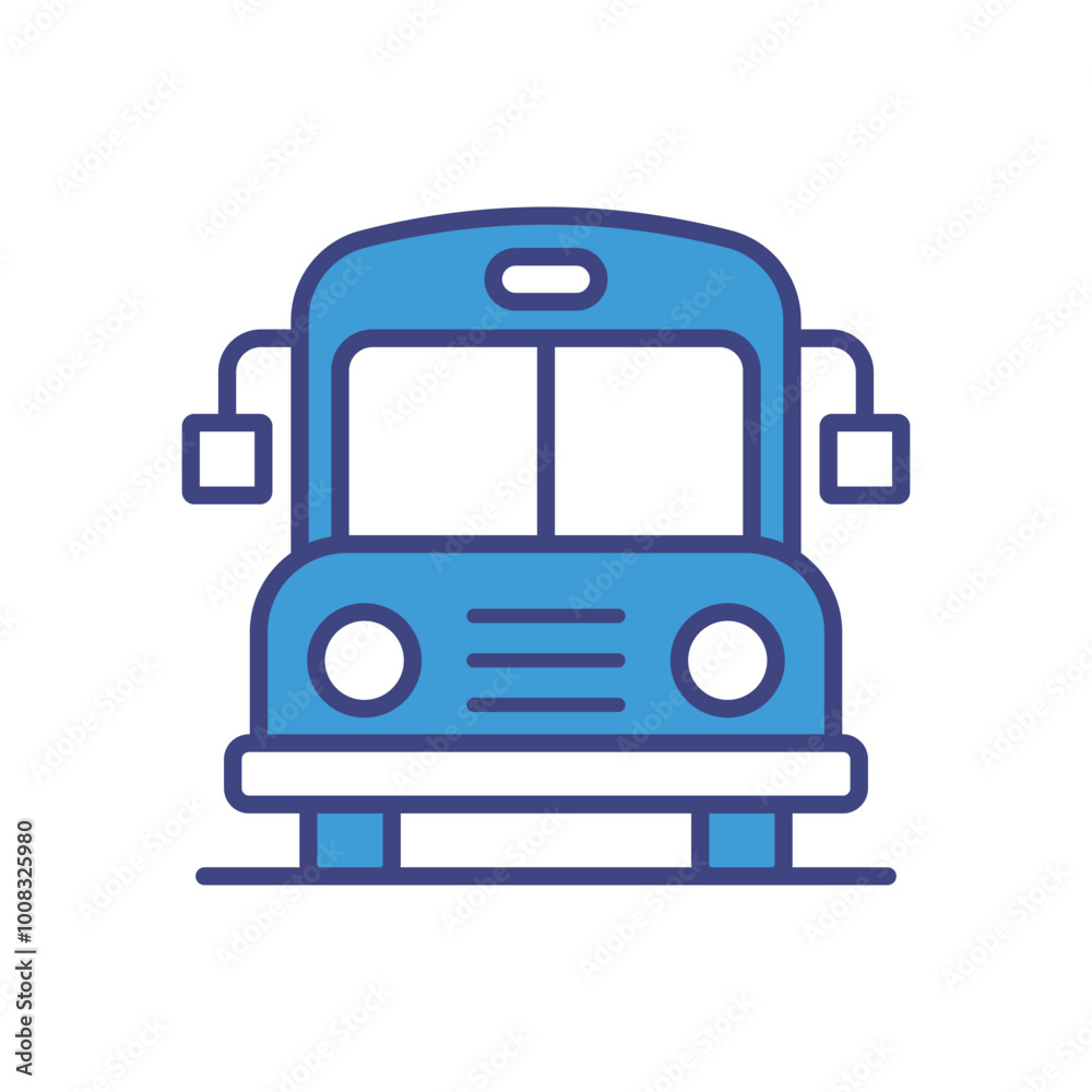 School Bus icon vector stock illustration School Bus icon vector stock illustration