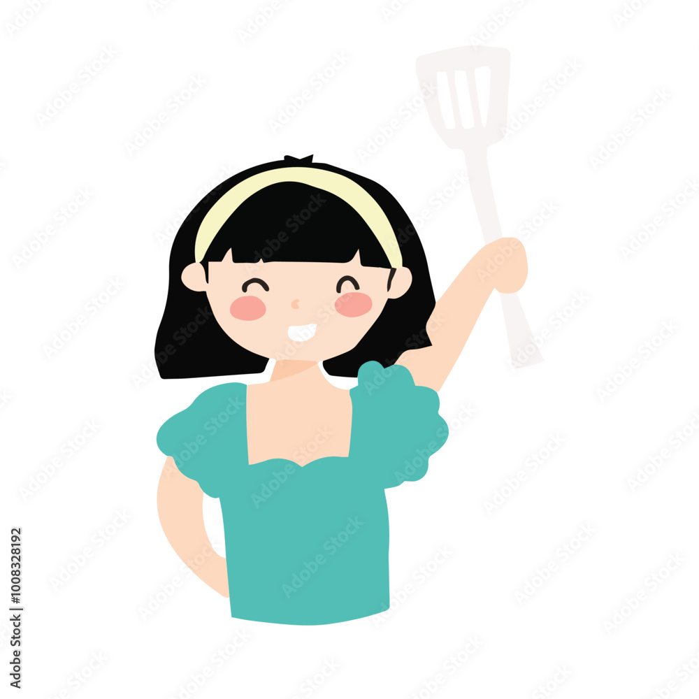 woman chef cartoon element stock design.woman avatar processing cakes cartoon design woman chef cartoon element stock design.woman avatar processing cakes cartoon design