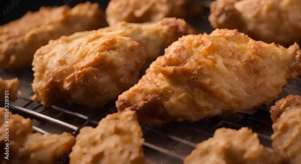 fried chicken thighs create a delicious and delicious smell fried chicken thighs create a delicious and delicious smell