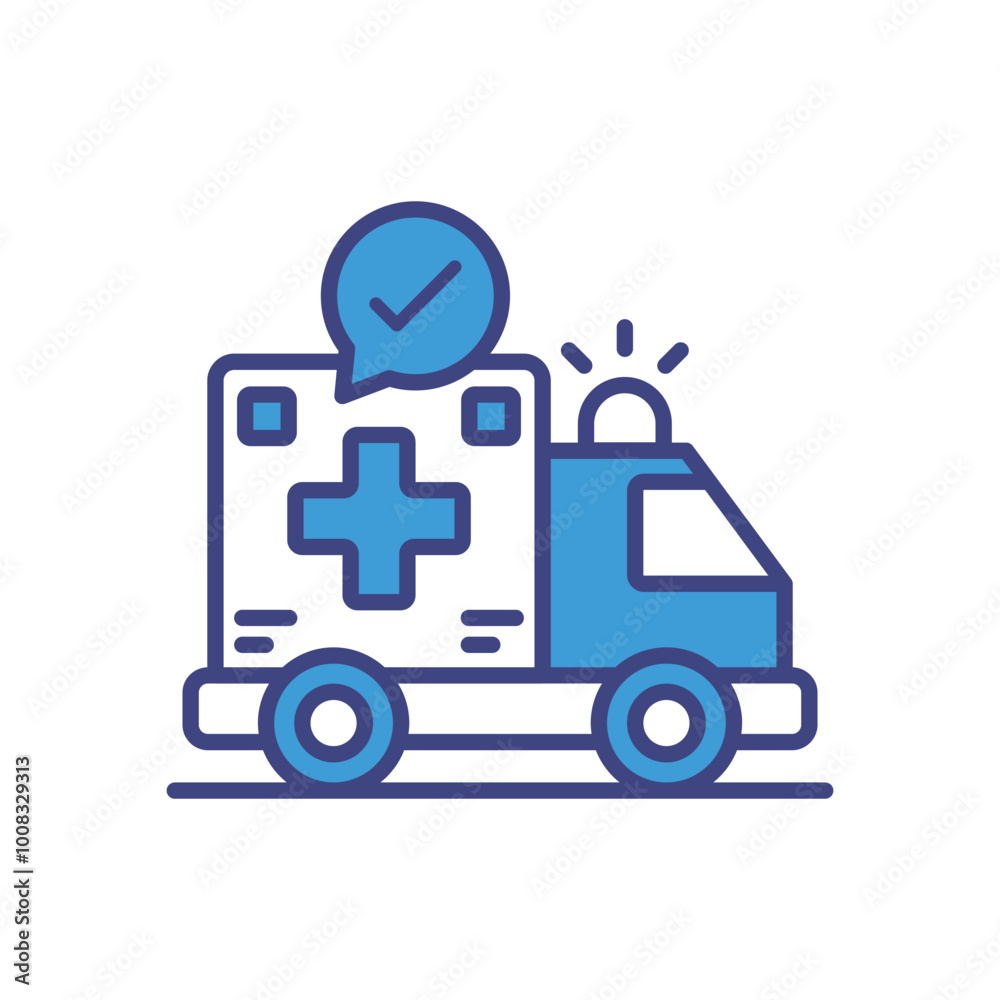 Ambulance icon vector stock illustration Ambulance icon vector stock illustration