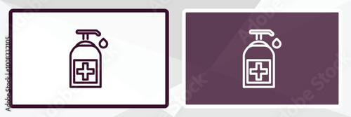 sanitize outline icon. Linear vector from cleaning concept. Thin line white and black sanitize icon isolated on white and dark background