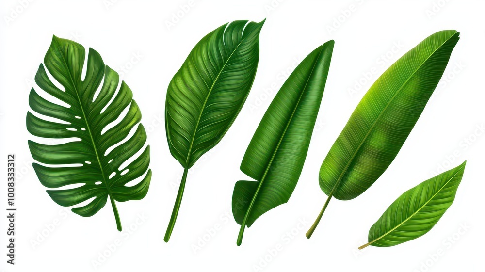 A vibrant display of various green leaves, showcasing different shapes and textures, perfect for nature-themed designs and illustrations. A vibrant display of various green leaves, showcasing different shapes and textures, perfect for nature-themed designs and illustrations.