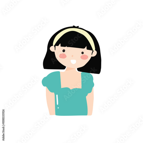 woman chef cartoon element stock design.woman avatar processing cakes cartoon design