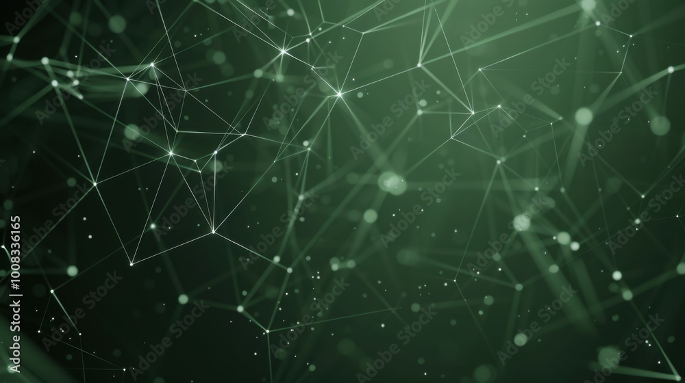 Abstract Green Digital Connection Background Abstract Green Digital Connection Background