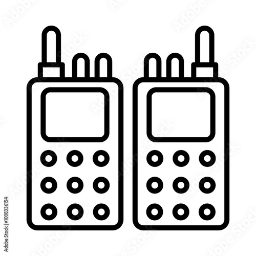 Walkie Talkie line icon