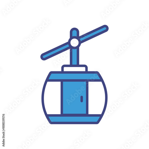 Gondola icon vector stock illustration