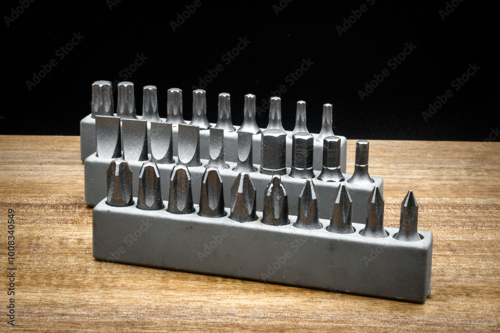 Metal bits for screwing and unscrewing, bits.
Metal bits for screwing and unscrewing, bits.