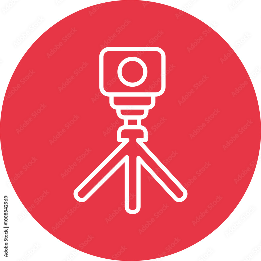 Speed Camera line circle icon Speed Camera line circle icon