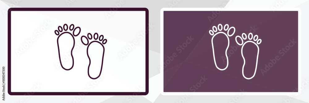 one foot outline icon. Linear vector from beauty concept. Thin line white and black one foot icon isolated on white and dark background one foot outline icon. Linear vector from beauty concept. Thin line white and black one foot icon isolated on white and dark background