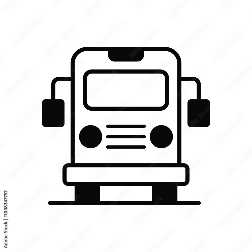 Bus icon vector stock illustration Bus icon vector stock illustration