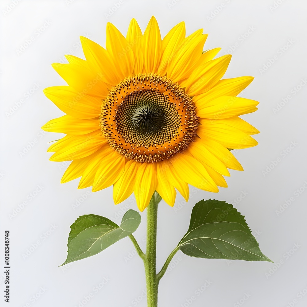Bright Yellow Sunflower Macro Close Up on Grey Background Bright Yellow Sunflower Macro Close Up on Grey Background