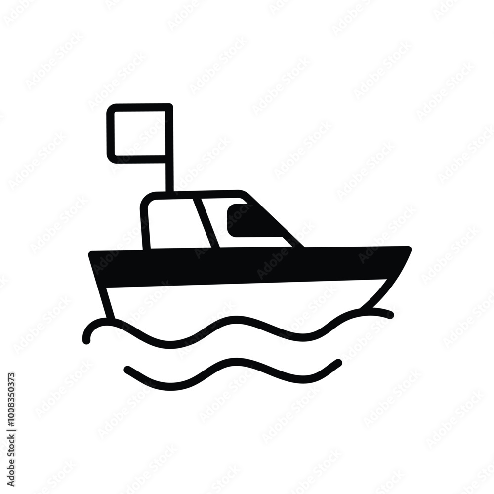 Boat icon vector stock illustration Boat icon vector stock illustration