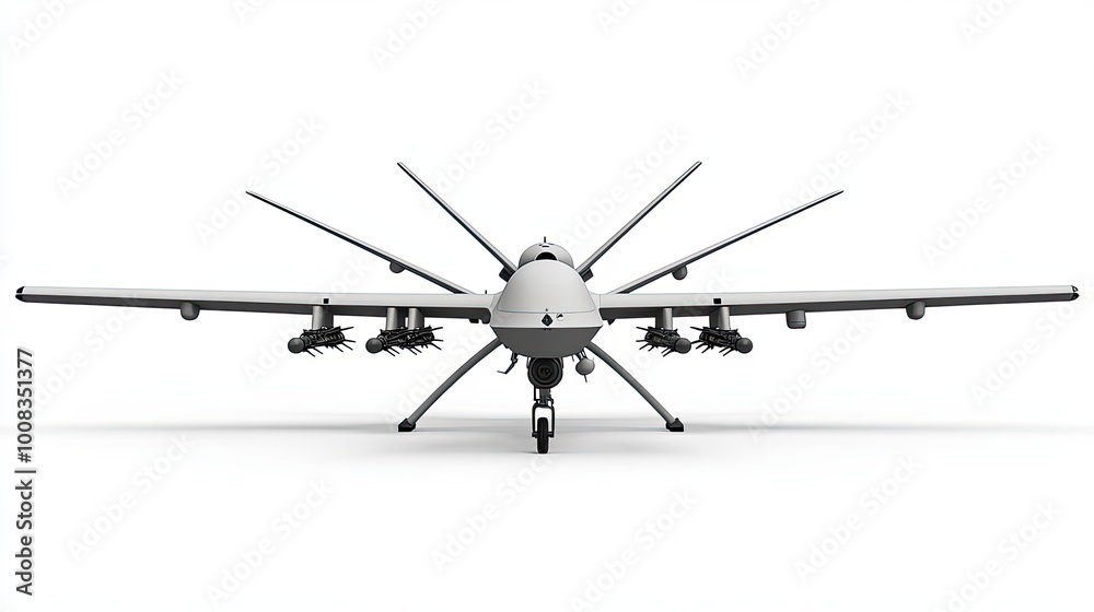 Armed Unmanned Aerial Vehicle with Retractible Landing Gear