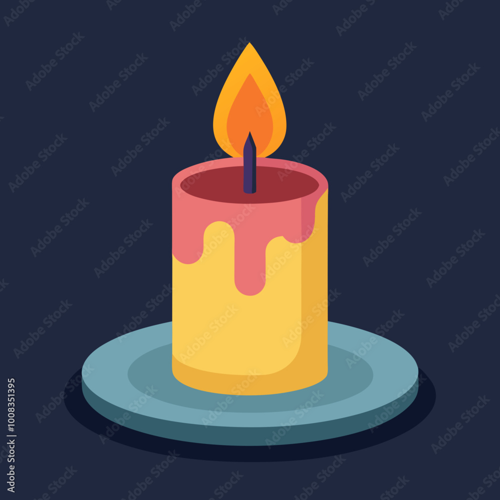 vector illustartion of candle vector illustartion of candle