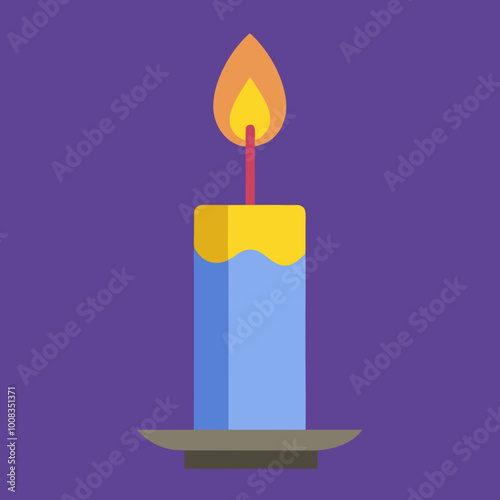 vector illustartion of candle