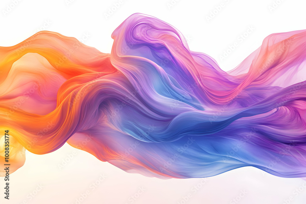 Abstract Background Illustration Colorful Wave Pattern Abstract Background Illustration Colorful Wave Pattern