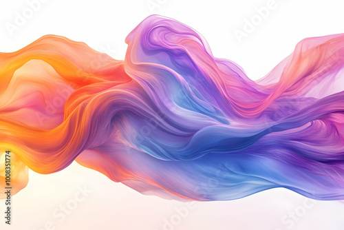 Abstract Background Illustration Colorful Wave Pattern