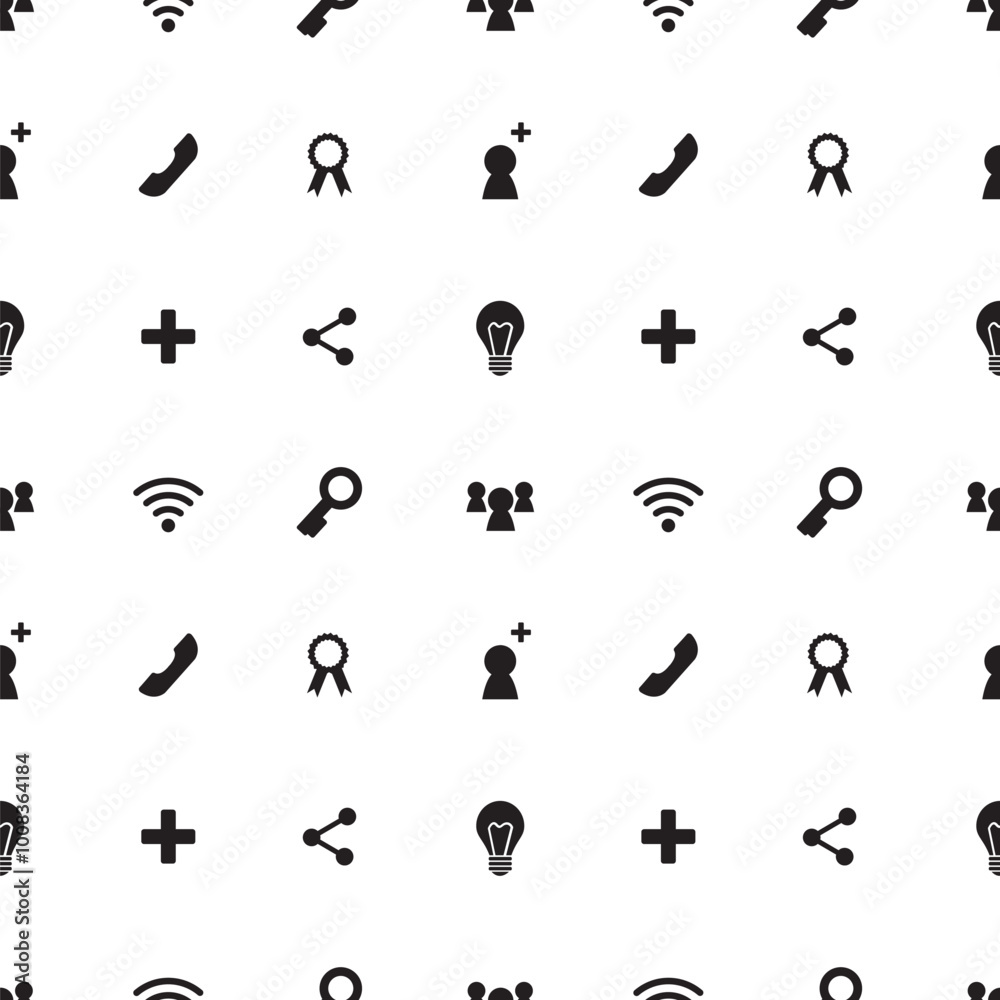 Seamless pattern with social media icons. Texture background with internet network icons. Web signs wallpaper template. Black pictograms isolated on white. Seamless pattern with social media icons. Texture background with internet network icons. Web signs wallpaper template. Black pictograms isolated on white.
