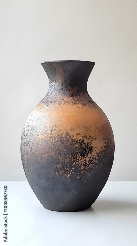 A decorative vase with an artistic gradient finish. A decorative vase with an artistic gradient finish.