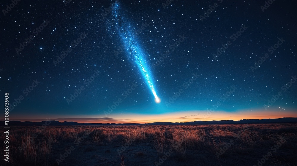 Space Comet Streak on earth Space Comet Streak on earth