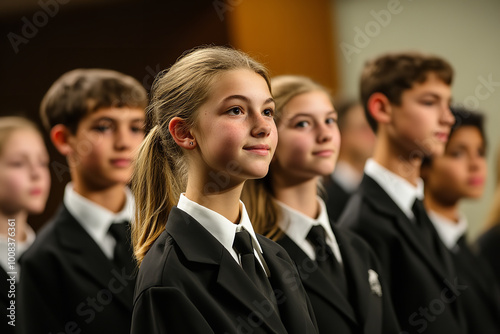 High School Choir Performance Captivating Parents in Auditorium 