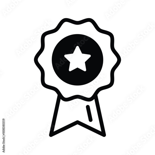 Gold star badge signifying an award or achievement in scientific research