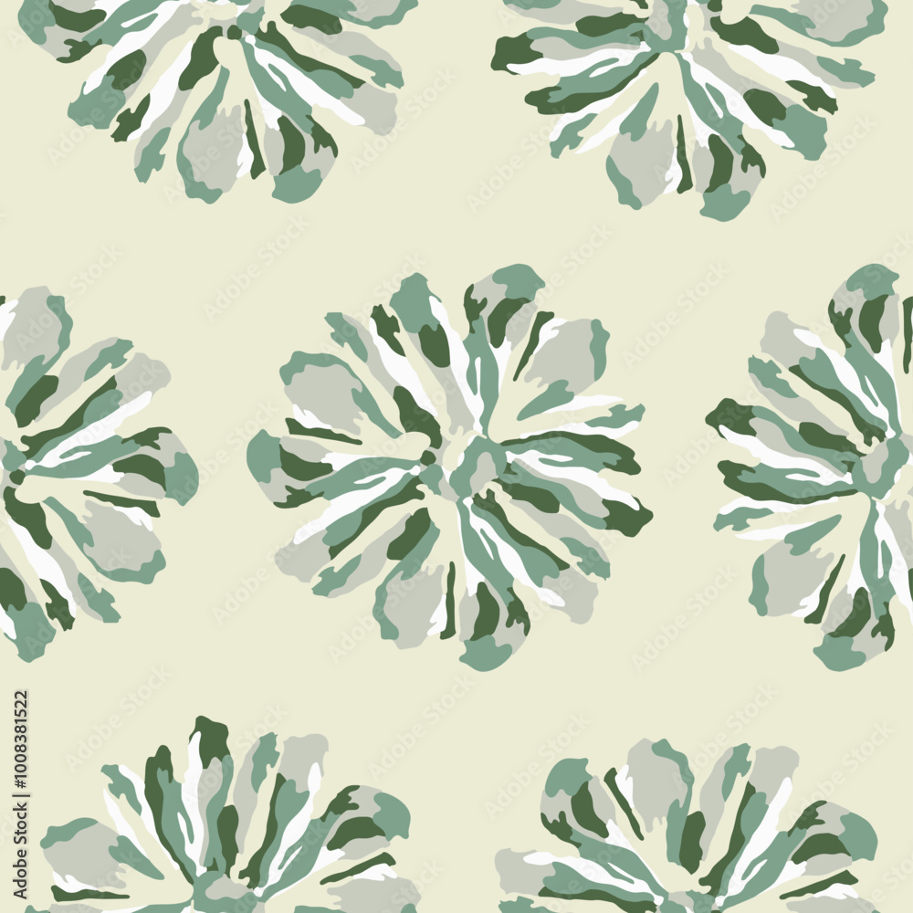 Vector textured flower motif illustration seamless repeat pattern digital artwork Vector textured flower motif illustration seamless repeat pattern digital artwork
