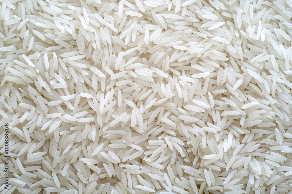 White rice texture background