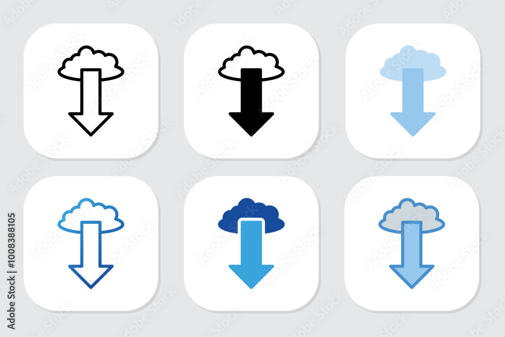 download icons with various design styles download icons with various design styles
