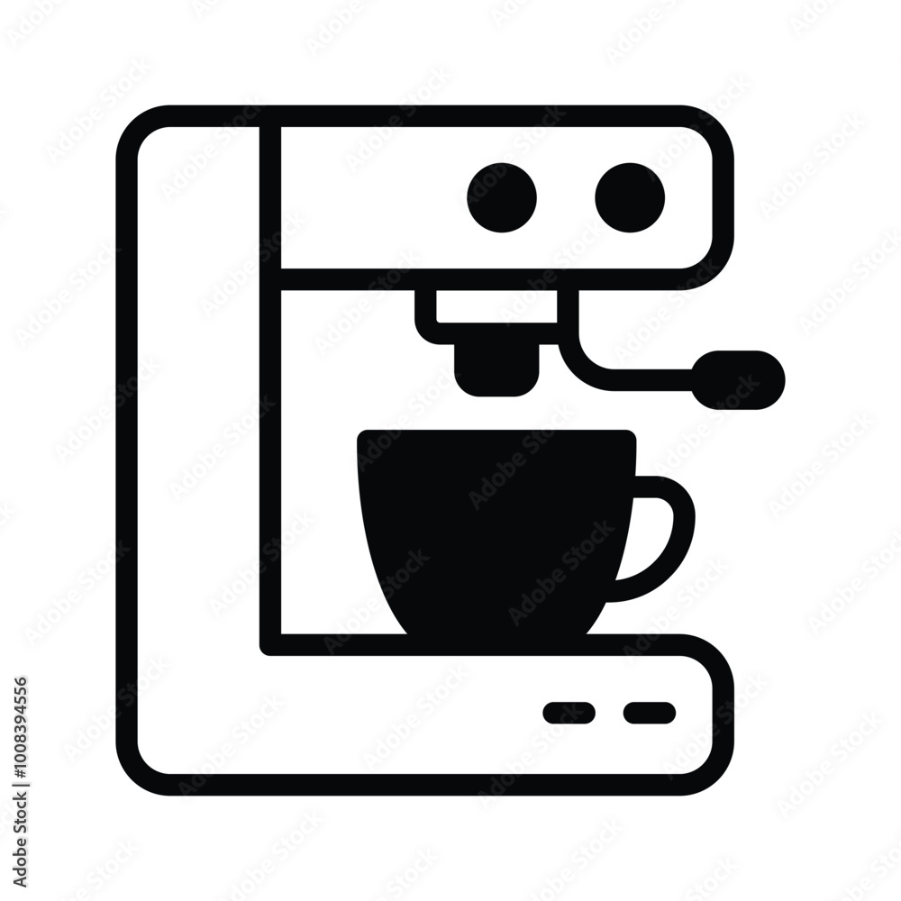 A coffee machine brewing a fresh cup of coffee A coffee machine brewing a fresh cup of coffee
