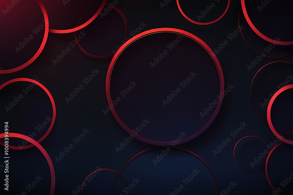 With Dark Gradient Background with Red and Blue Circles Background, banner, Wallpaper. Ai Generated With Dark Gradient Background with Red and Blue Circles Background, banner, Wallpaper. Ai Generated