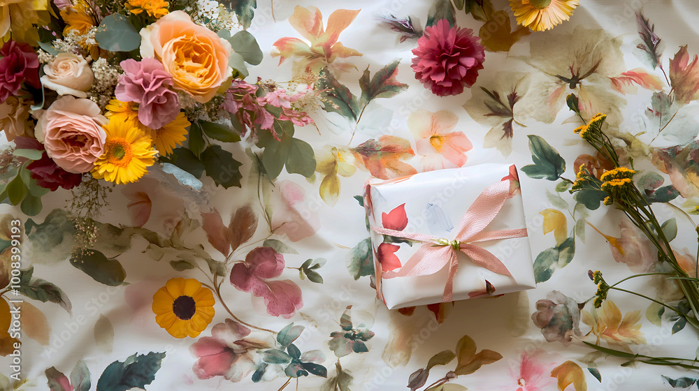 Floral Patterned Tissue Paper for Tactile Decorating Floral Patterned Tissue Paper for Tactile Decorating