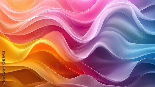 Wallpaper Mural Abstract wavy background, multicolored waves patterns wallpaper Torontodigital.ca
