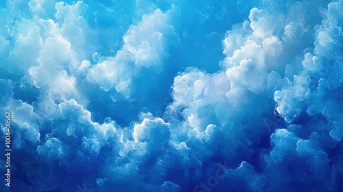 abstract light blue particle painting background texture sky cloud backdrop 