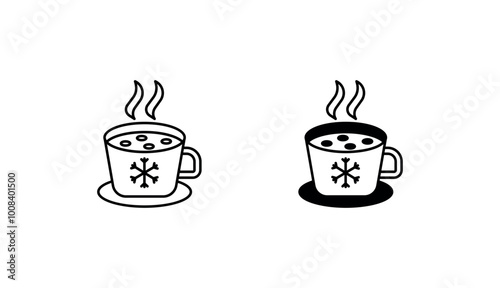 Hot stew bowl icon design with white background stock illustration