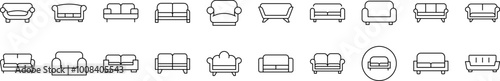 Set of Thin Icons. Editable Stroke. Suitable for Web Sites, Books, Cards, Apps