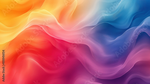 Wallpaper Mural Vibrant Colorful Gradient Flowing Abstract with Red Yellow Blue and Purple Hues Torontodigital.ca