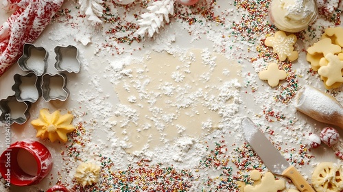 Christmas Baking Scene with...