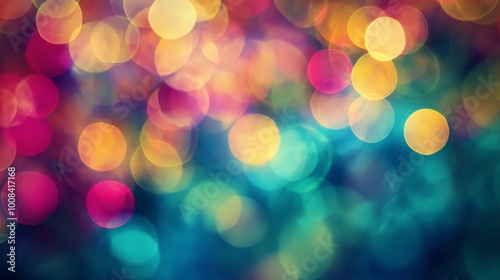 Colorful Bokeh Lights Background for Creative Projects