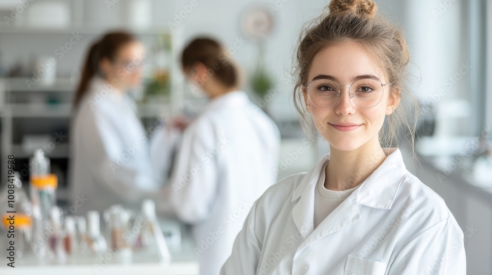 Leading Research in Modern Medicine - Female Scientist Collaborating with Specialists in State-of-the-Art Lab Leading Research in Modern Medicine - Female Scientist Collaborating with Specialists in State-of-the-Art Lab