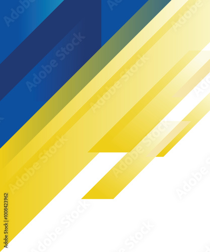 Abstract striped yellow blue duotone background