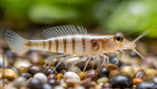 Intricate Details of a Tadpole Shrimp in Water Captured in a Spoon photo