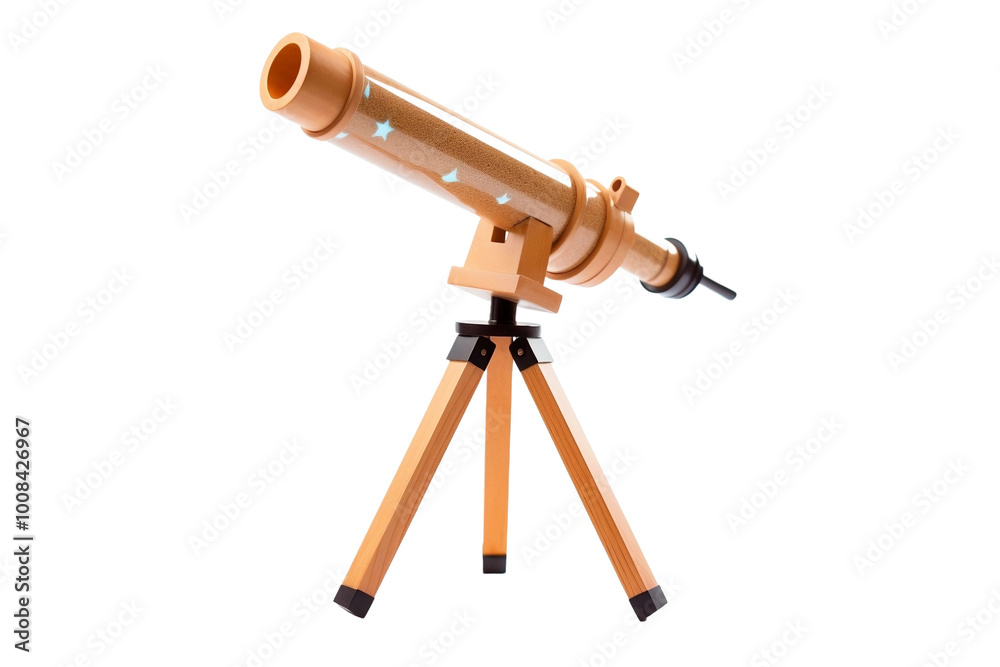 Scientific Telescope Isolated on Transparent Background Scientific Telescope Isolated on Transparent Background