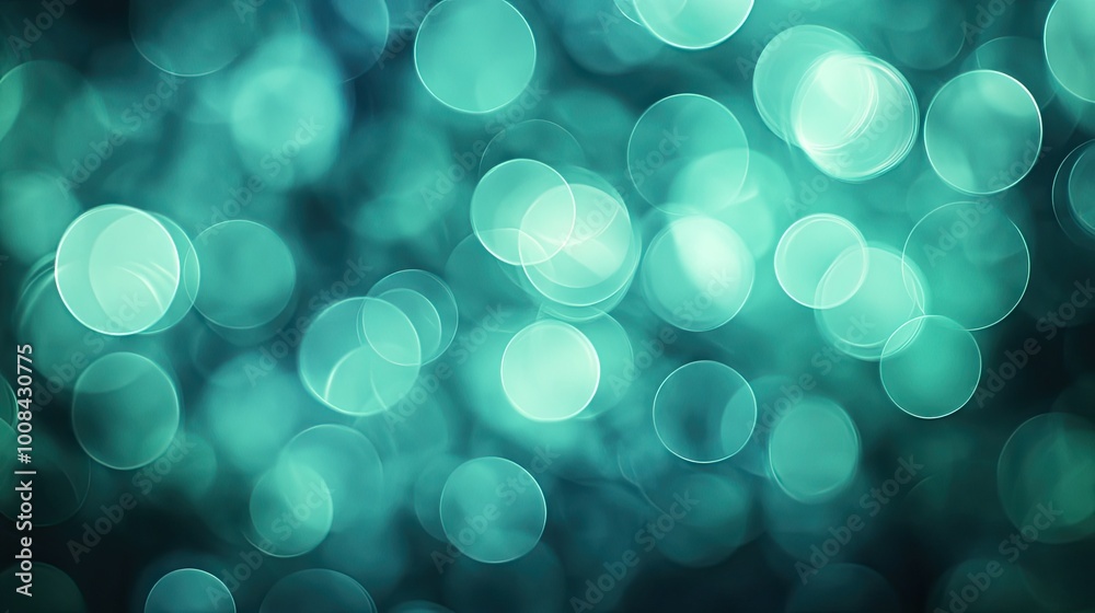 Abstract blue-green bokeh effect, soft overlapping circles with smooth light and dark gradients, ideal for design with space for text overlay. Abstract blue-green bokeh effect, soft overlapping circles with smooth light and dark gradients, ideal for design with space for text overlay.