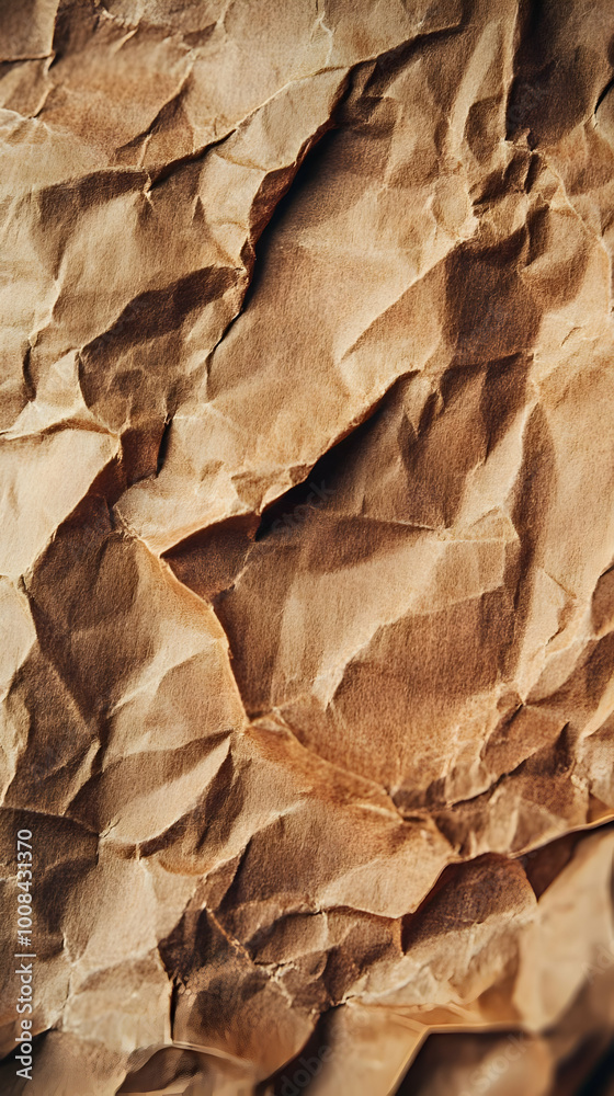 Crumpled Brown Paper Texture Background Image Crumpled Brown Paper Texture Background Image