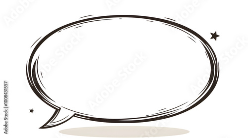 Empty Speech Bubble for Creative Designs photo